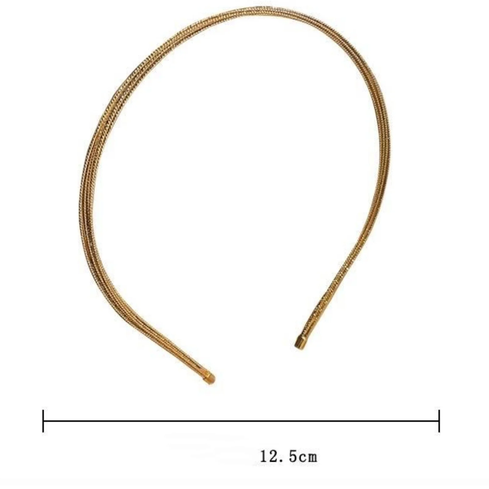 1 fascia multifilo dorata, accessorio per capelli elegante per aggiornamenti, copricapo elegante per donne, perfetto per occasioni speciali