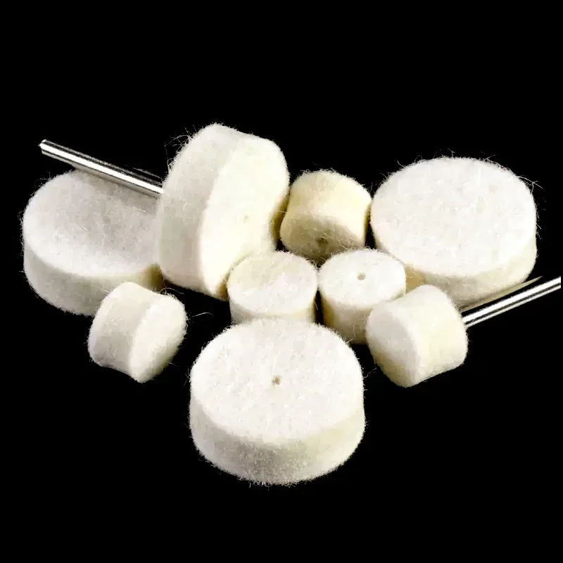 Wollrad 13/25 mm Wollpolierscheibe Polierpads Polierscheiben Schleifbits Schmuckspiegel für Schleifmaschine Elektrowerkzeug