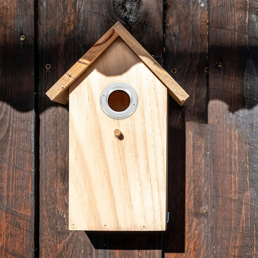 

6Pcs Parrot House Accessories Aluminum Nest Hole Protectors Replacement Bird House Hole Guards Breeding Box Metal Rings