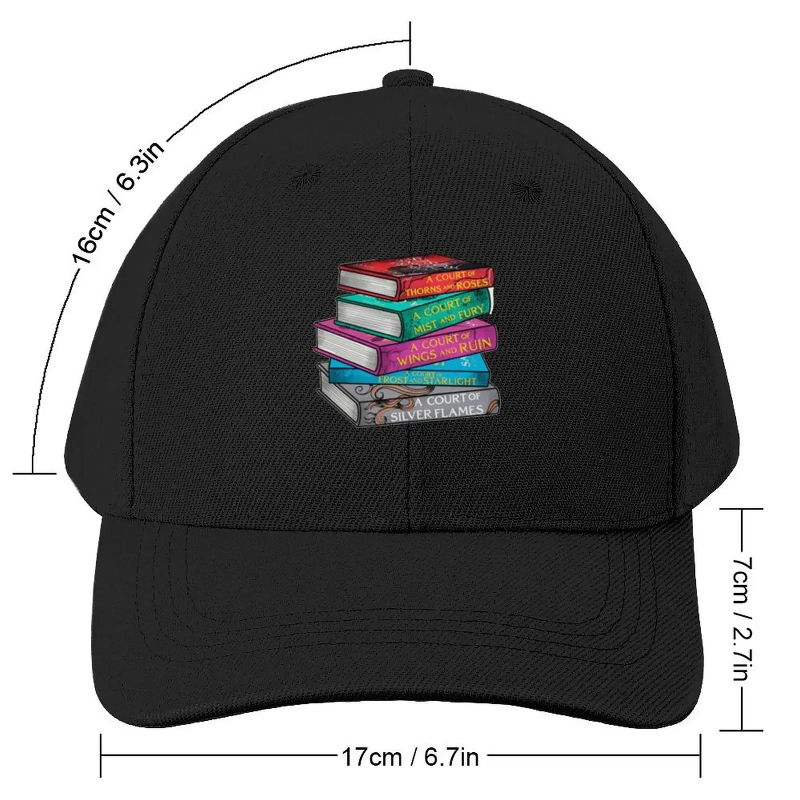 ACOTAR Books Vinyl Sticker Baseball Cap foam party Hat Trucker Cap Women's Golf Wear Men's