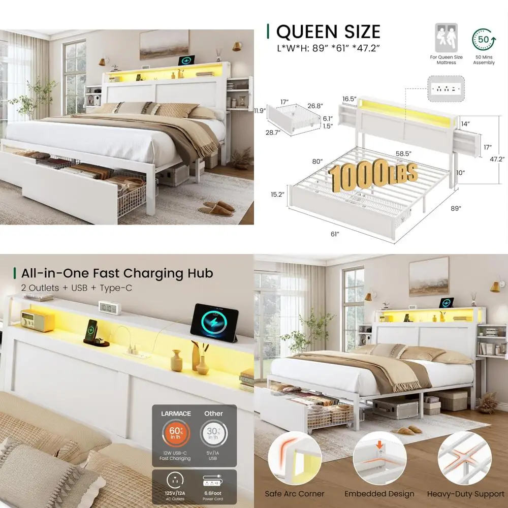 Ergonomic Queen Bed… - image