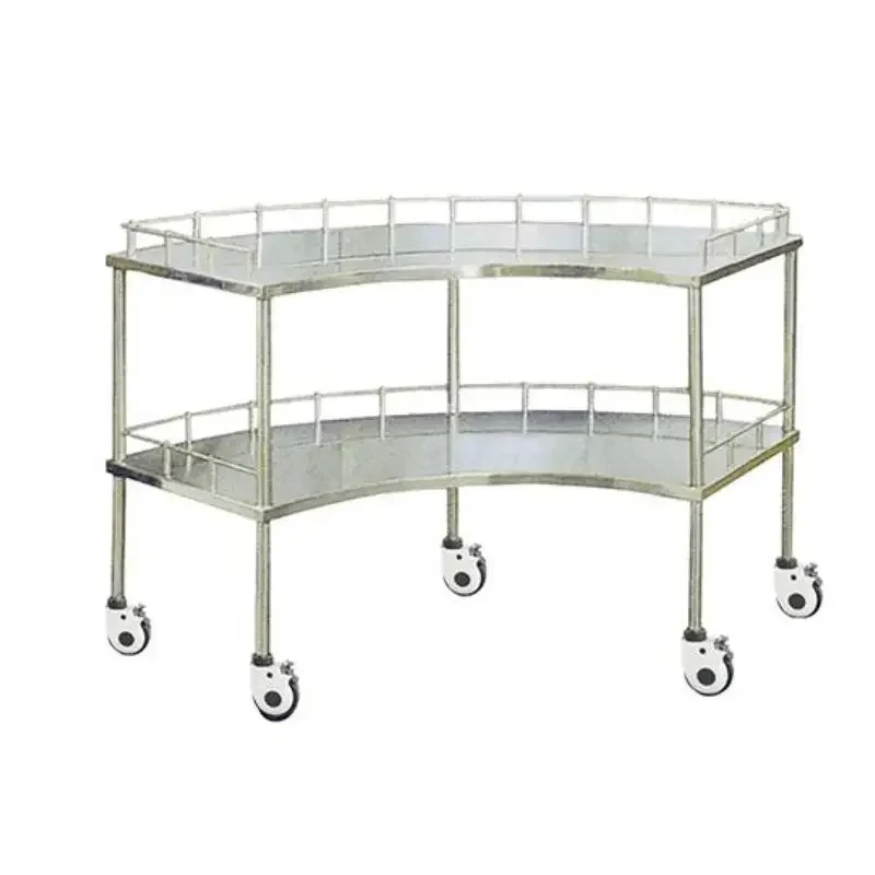 Hebei Factory Sale Stainless Steel Emergency Medicine Trolley Medical Tablet Trolley