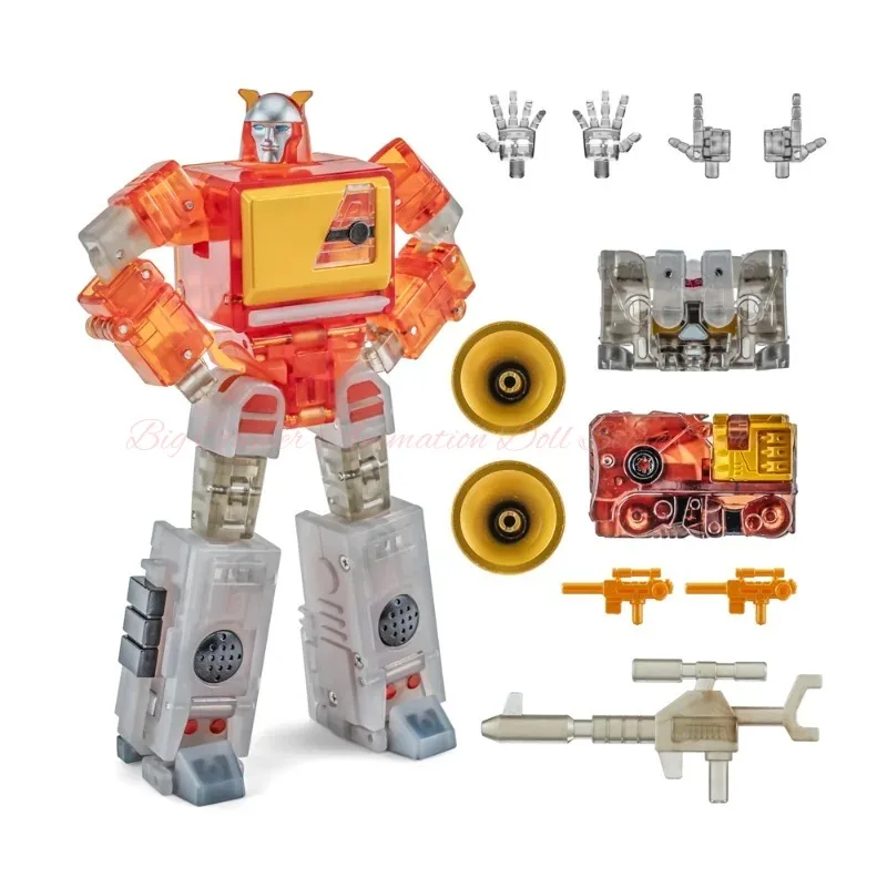 【Dostępne】 Zabawka Transformująca H62T Blaster Transparentna Edycja Limitowana Mały Robot Kolekcjonerski Model Zabawka