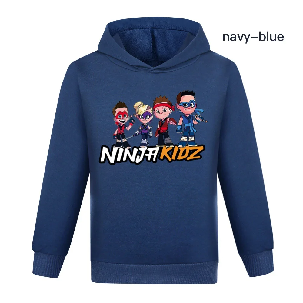 Boys NINJA KIDZ Hoodies Tees Cotton Boys Autumn Clothes Shirts for Teenage Girls Anime Cosplay T-Shirt Little Kids Hooded Tops