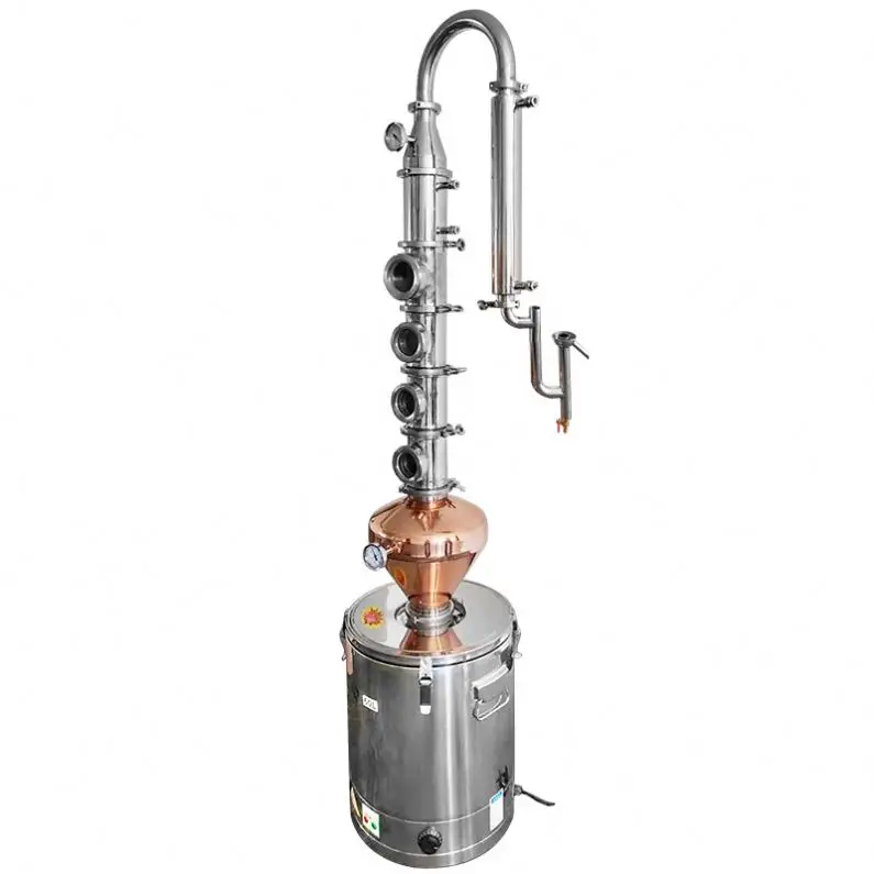 Distillery Hand-made Gin/Vodka/Whiskey/ Ethanol Production Copper Distillation Equipment Wine Gin Vodka Alcohol Distiller