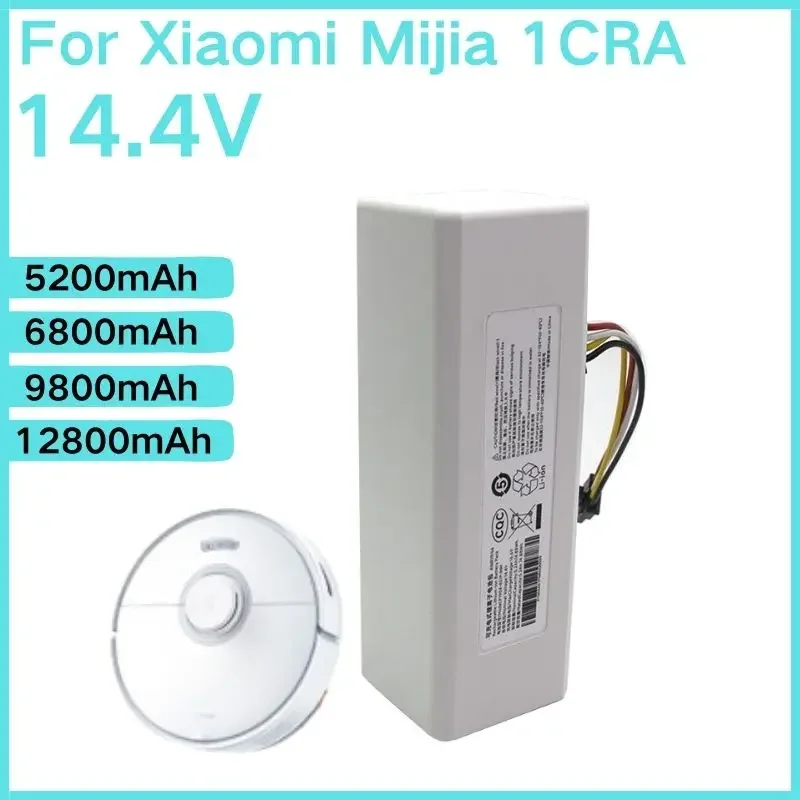 

14.4V 5200mAh -12800mAh 4S1P robot vacuum cleaner backup battery suitable for Xiaomi Mi Jia 1C STYTJ01ZHM robot vacuum cleaner