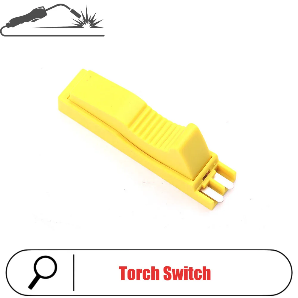 

MIG MAG Welding Torch aluminum welding gun handle switch, yellow, simple, portable switch, welding accessories (10pcs).