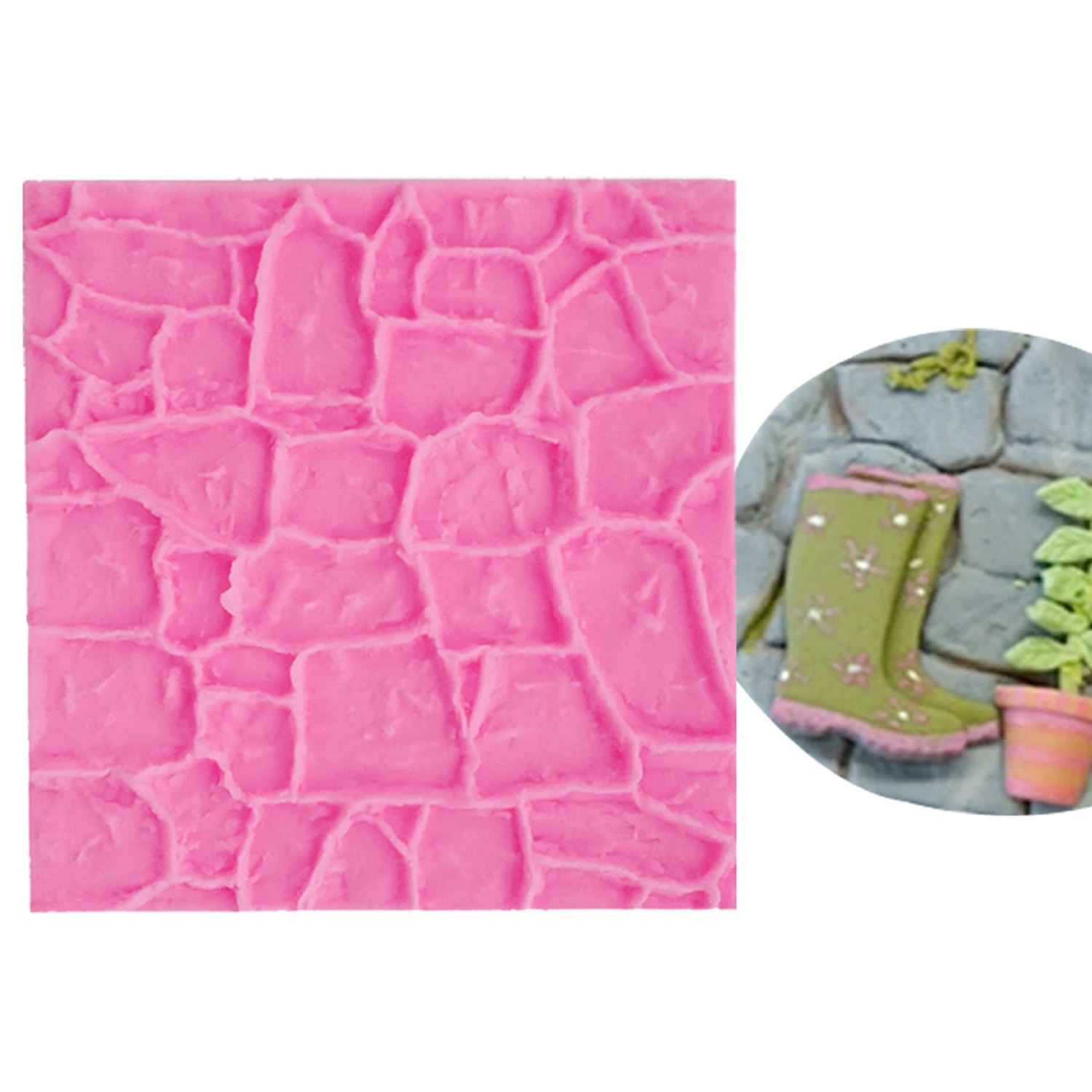 Castle House Door Window Silicone Mold for Chocolate Cake Resin Gypsum Plaster DIY Craft Supplies
