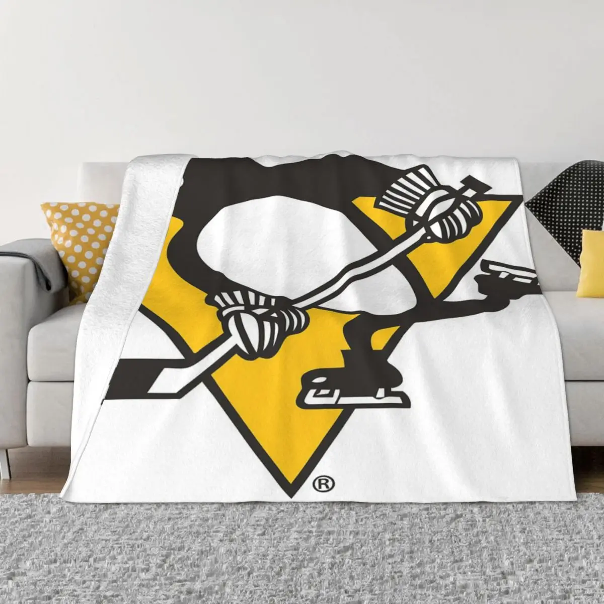 

Penguins-Pittsburgh Warm And Plush Bedding Blanket A Cozy Retreat