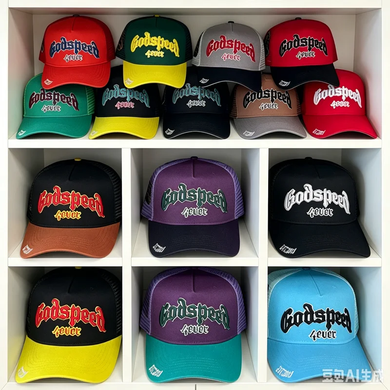 God Y2K Speed Embroidered Trucker Hat Unisex Breathable Mesh Snapback Streetwear Cap