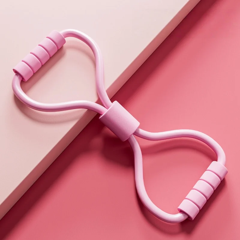 

8 word stretcher open shoulder back expanding chest fitness elastic band yoga equipment female stretching exercise