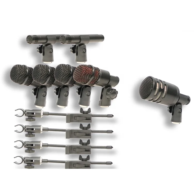 DP72 Hot Selling Drum Microphone Kit Musical Instrument 11 Pcs Mic With Low Price  Drum Microphone