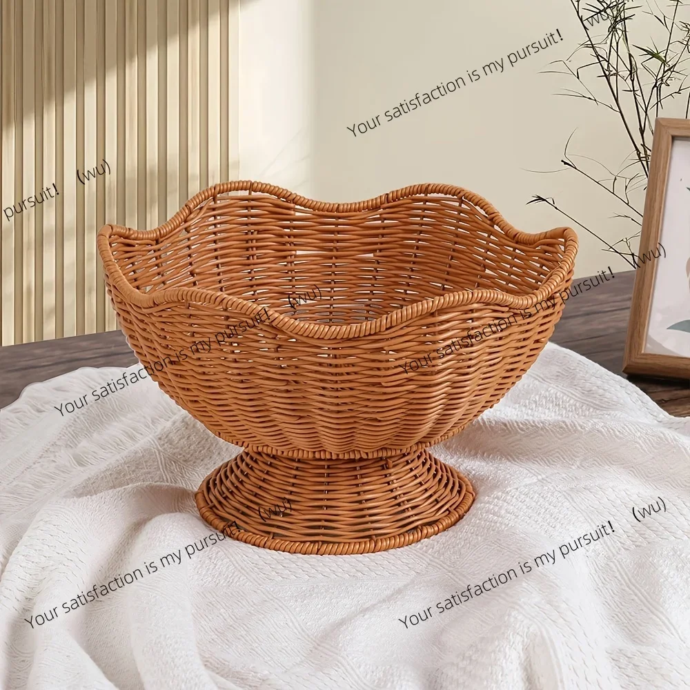 Traditional Style Stackable Storage Basket, Multipurpose Organizer for Living Room - Open Top Display, 1pc