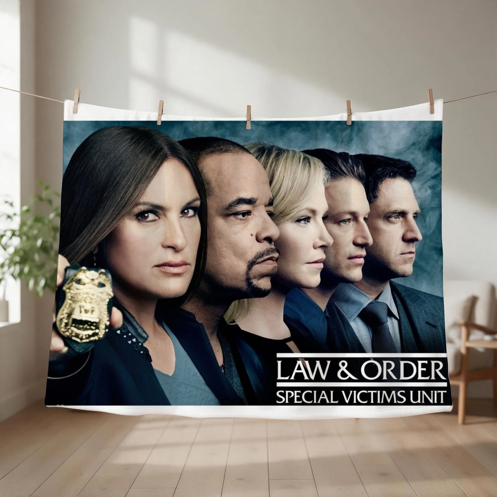 Law & Order SVU Team Throw Blanket couch cozy soft plush fuzzy picnic outdoor blanket