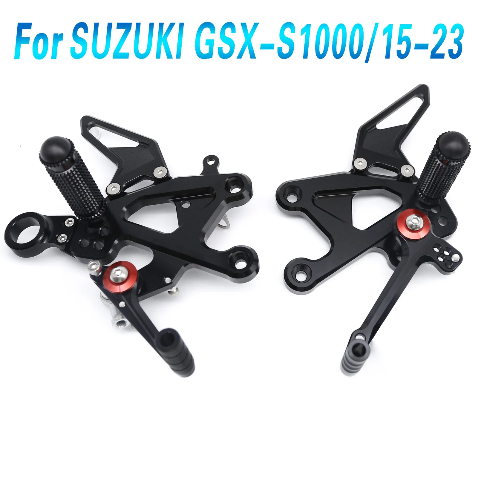 For Suzuki GSX-S1000/F 2015-2024 Aluminum Motorcycle Rearset Footrest Footpeg Rear Set Footrest Foot Peg New