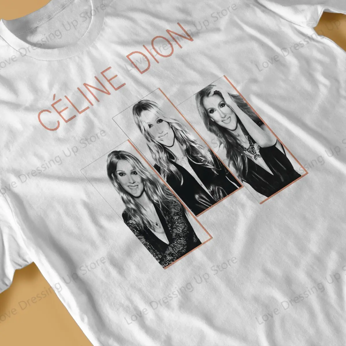 Celine Dion Metal Funny Large Printed Cotton Men's T-Shirt Short Sleeve T-Shirts Titanic Movie Hipster Tops