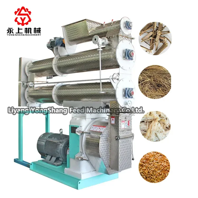 Cheap Price 110kw Poultry Feed Machine pig cattle cow sheep chicken Pellet Feed Mill SZLH420