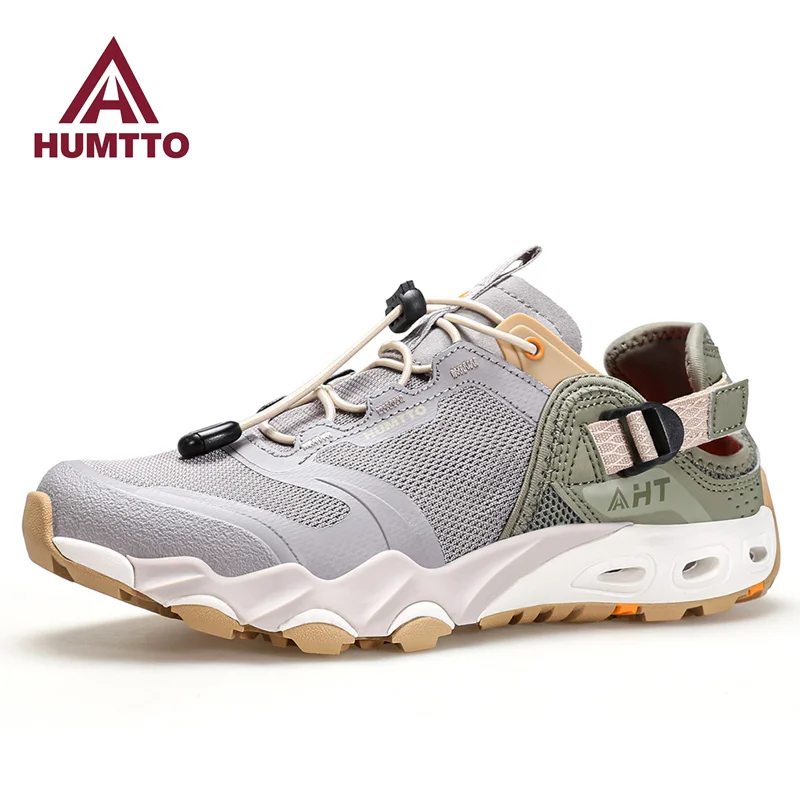 

HUMTTO Summer Wading Hiking Shoes for Men Outdoor Man Sneakers Breathable Quick Drying Sports Trekking Beach Barefoot Mens Shoes