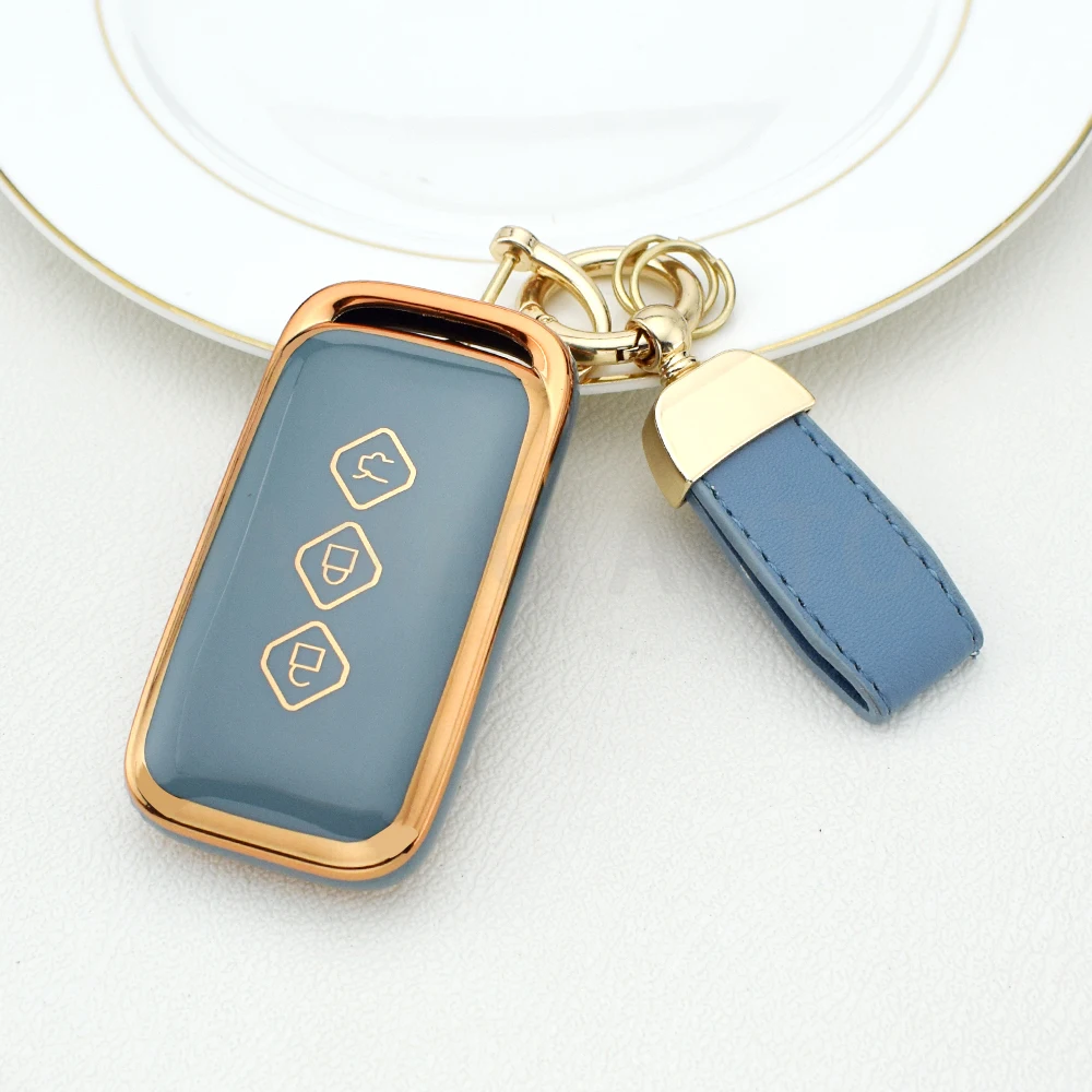 3 زر بولي يوريثان الوجه حافظة مفاتيح السيارة غطاء شل لشروليه أفيو تراكس الأخدود كابتيفا 2024 ولينغ مفتاح بعيد المفاتيح الملحقات #3