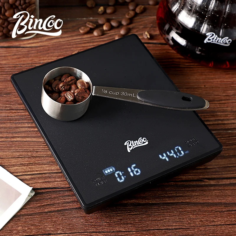 

Bincoo Digital Kitchen Coffee Scale 3kg/0.1g High Precision Cyclic Rechargeable Espresso Electronic Scale Home Barista Accessory