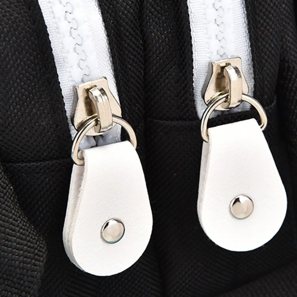Simplicity Fashion Double Layer Portable Pen Pouch Large Capacity Wear-resistant Pencil Case Canvas Durable Pen Bag Gifts