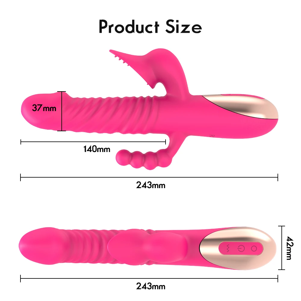 3 in 1 Clit Sucker Dildo Vibrator for Women Clitoris G Spot Tongue Licking Vacuum Stimulator Sex Toys Adult Goods for Female