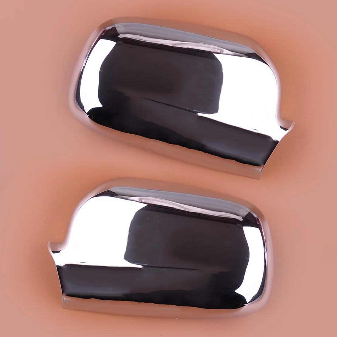 1 Pair Car Left & Right Side Rear View Mirror Covers Trims Fit for Honda CR-V SUV 2002 2003 2004 2005 2006 Silver Plastic