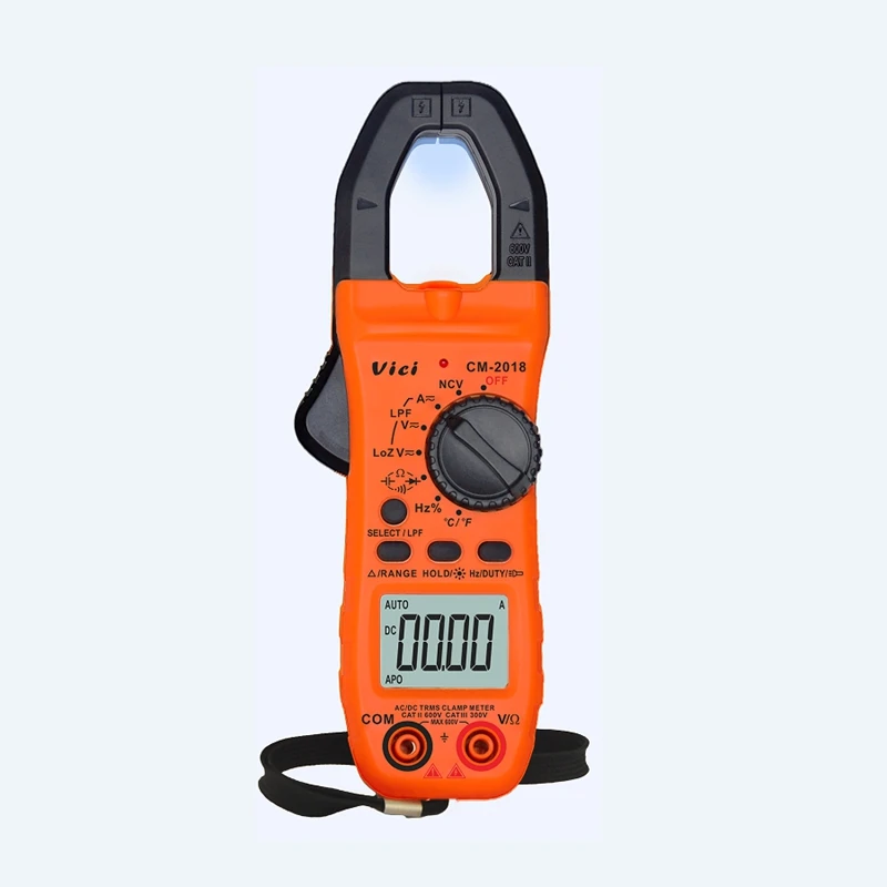 Vici Digital AC DC Clamp Meter LoZ LPF Voltmeter 800A Current Multimeter Ammeter 60mF Capacitance  Resistance Frequency Tester