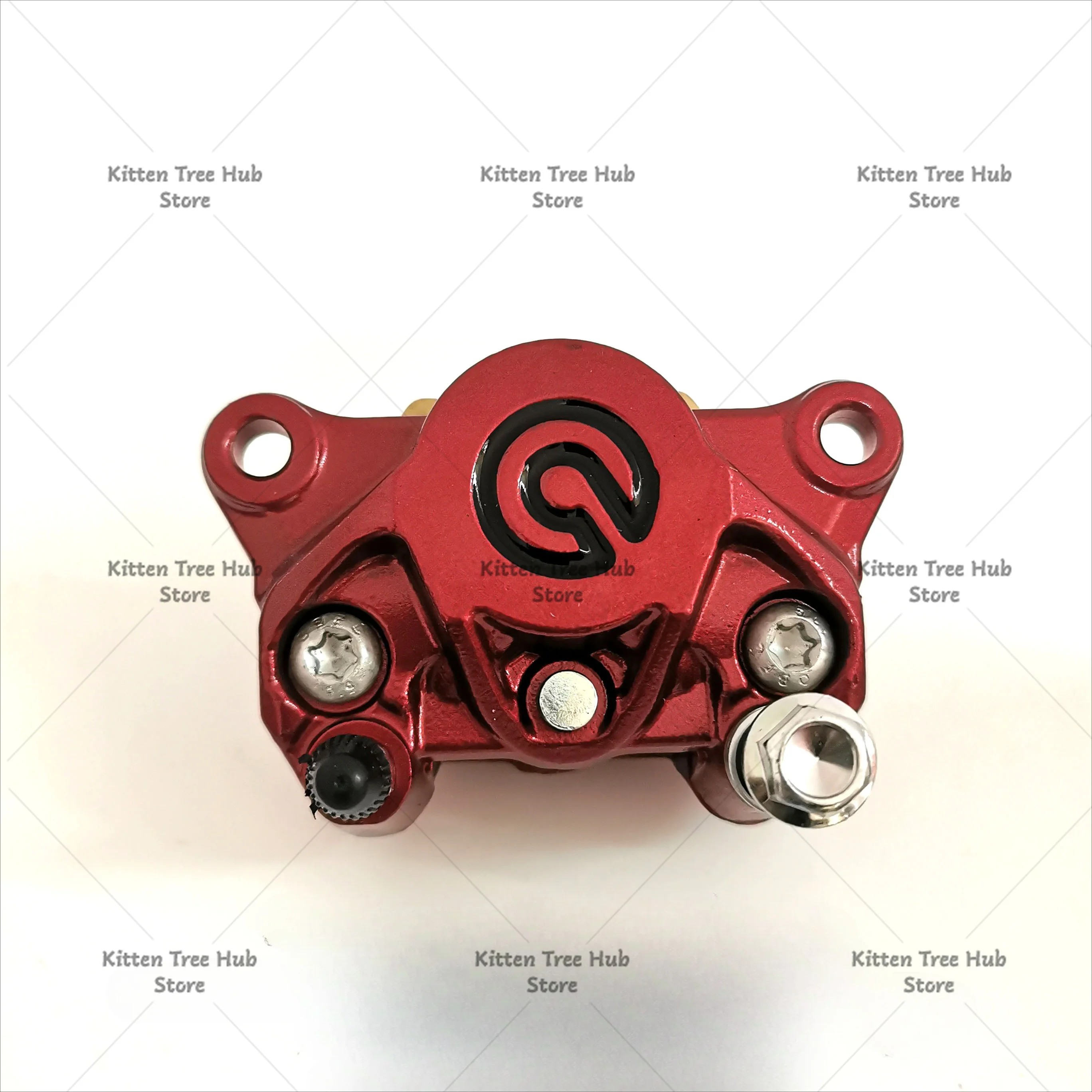 Electric Motorcycle Small Crab Brake Caliper, CNC Aluminum Hydraulic Disc Brake Caliper for E-bike Modification Upgrade