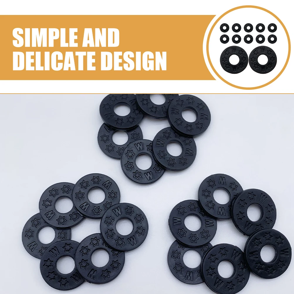 

24pcs Lock Washers Silicone Gaskets Locks For Electric Acoustic Bass Strap Safety Pads Protectors Guitar Accessories Guitar
