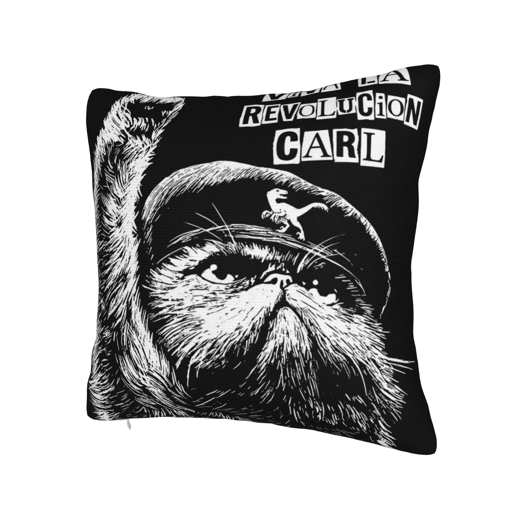 Viva La Revolution Carl Cat Lover Pillowcases Stuff Printing Cushion Cover Decorations  Throw Pillow Case Cover Home Multi Size