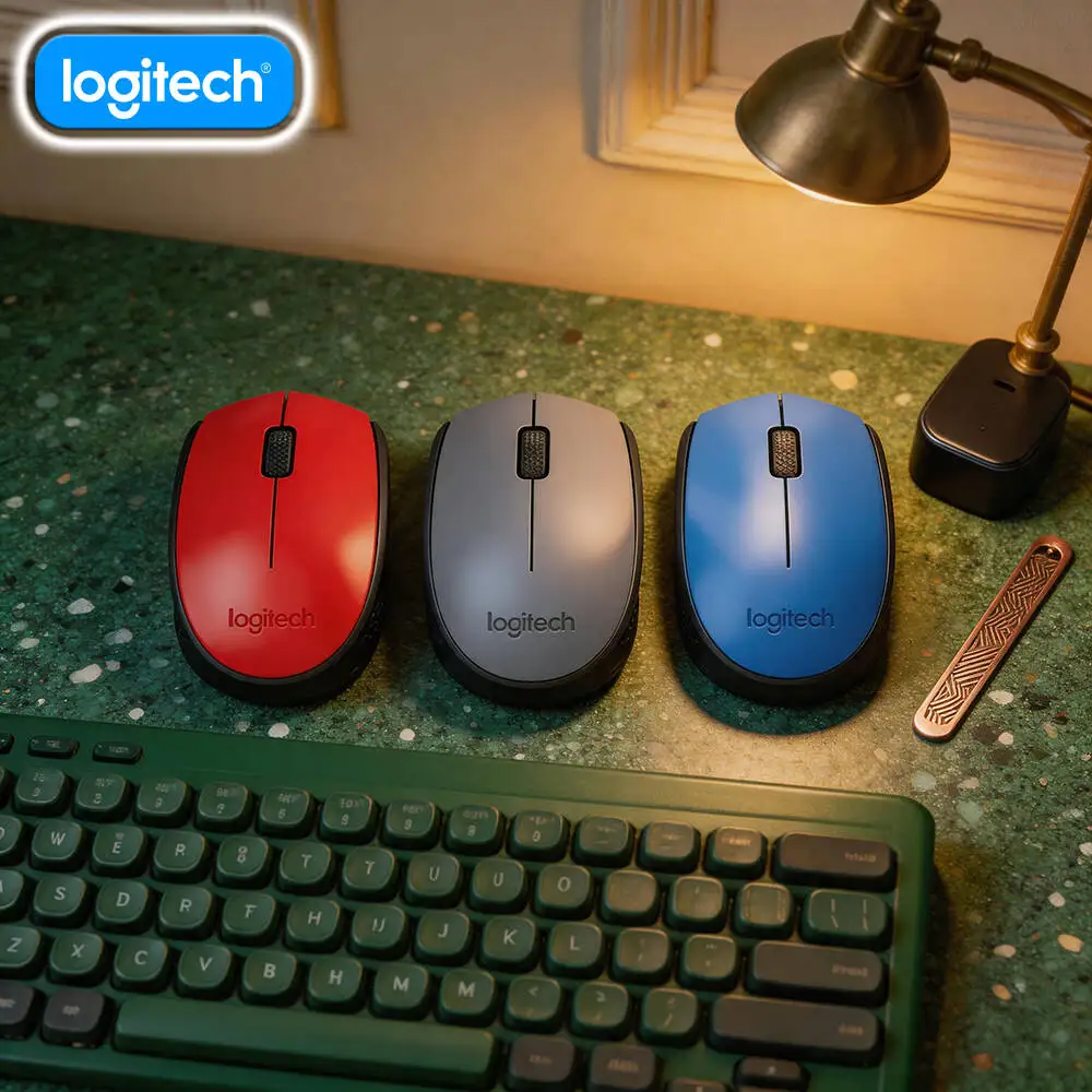 Logitech M170 Wireless Mouse Easy-Carry Design 2.4GHz 1000DPI 12-Month Battery for Travel Work Home Zones