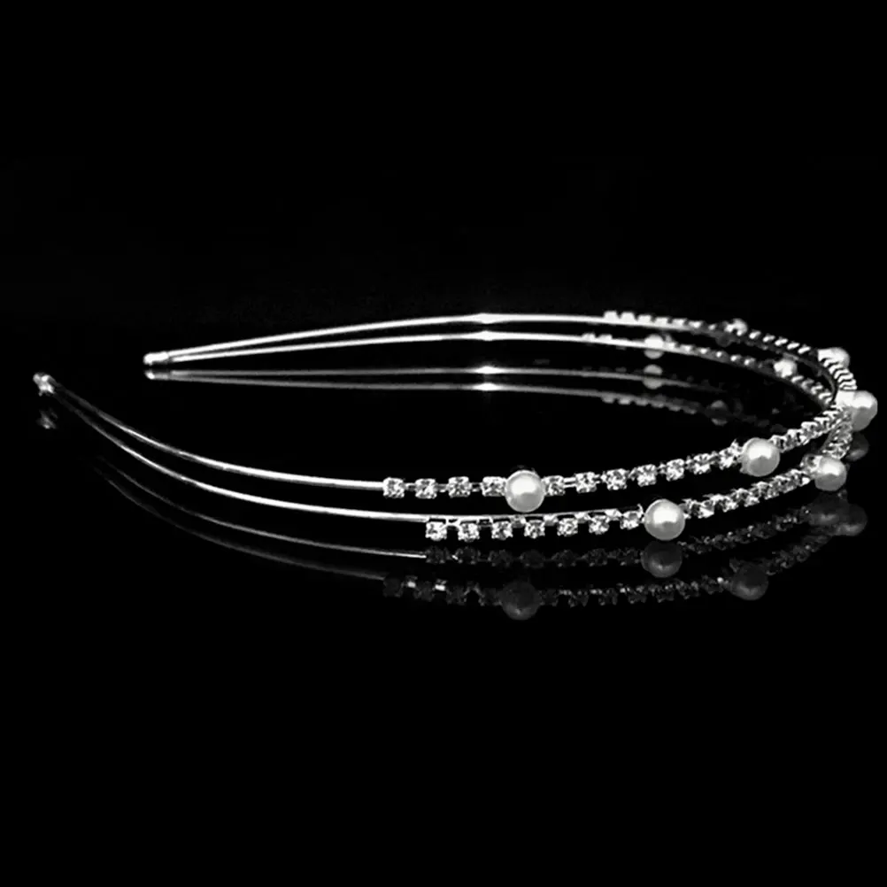 

Girls Kids Crystal Hair Hoop Elegant Decorative Hairband for Wedding Party Prom Charming Headband Baby Hair Decoration Accessory