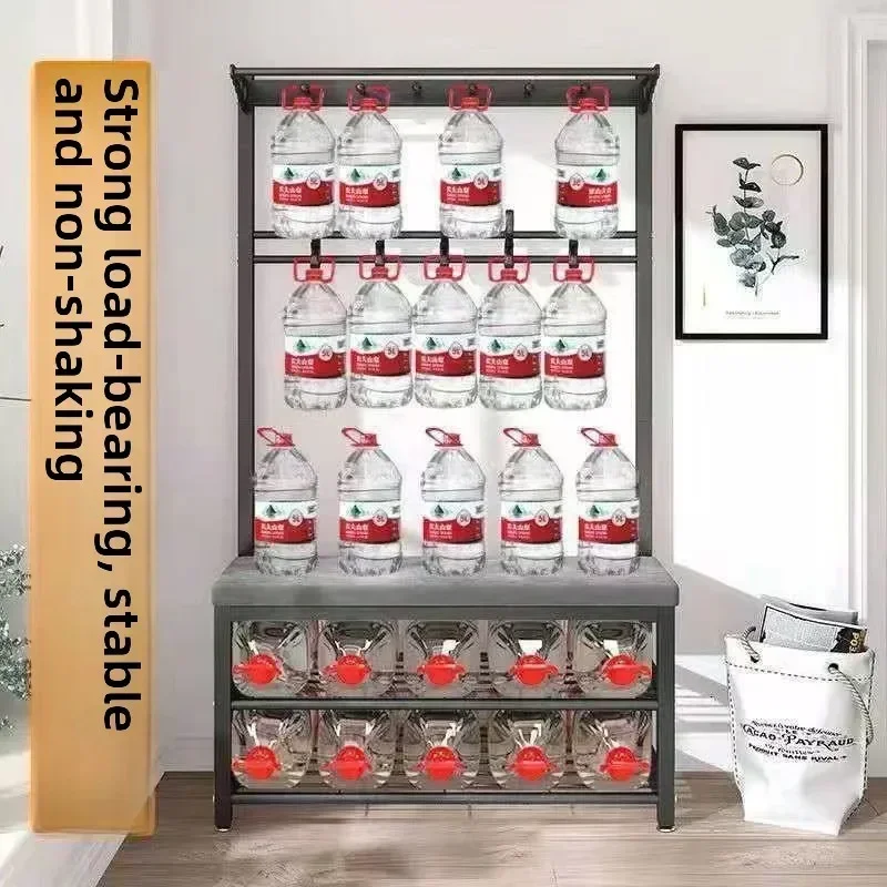 Tribesigns Entryway Bench Coat Rack Hall Tree Bench Shoe Storage Shelves Shoe Storage Clothes Organizer Coat Rack Hooks Rack