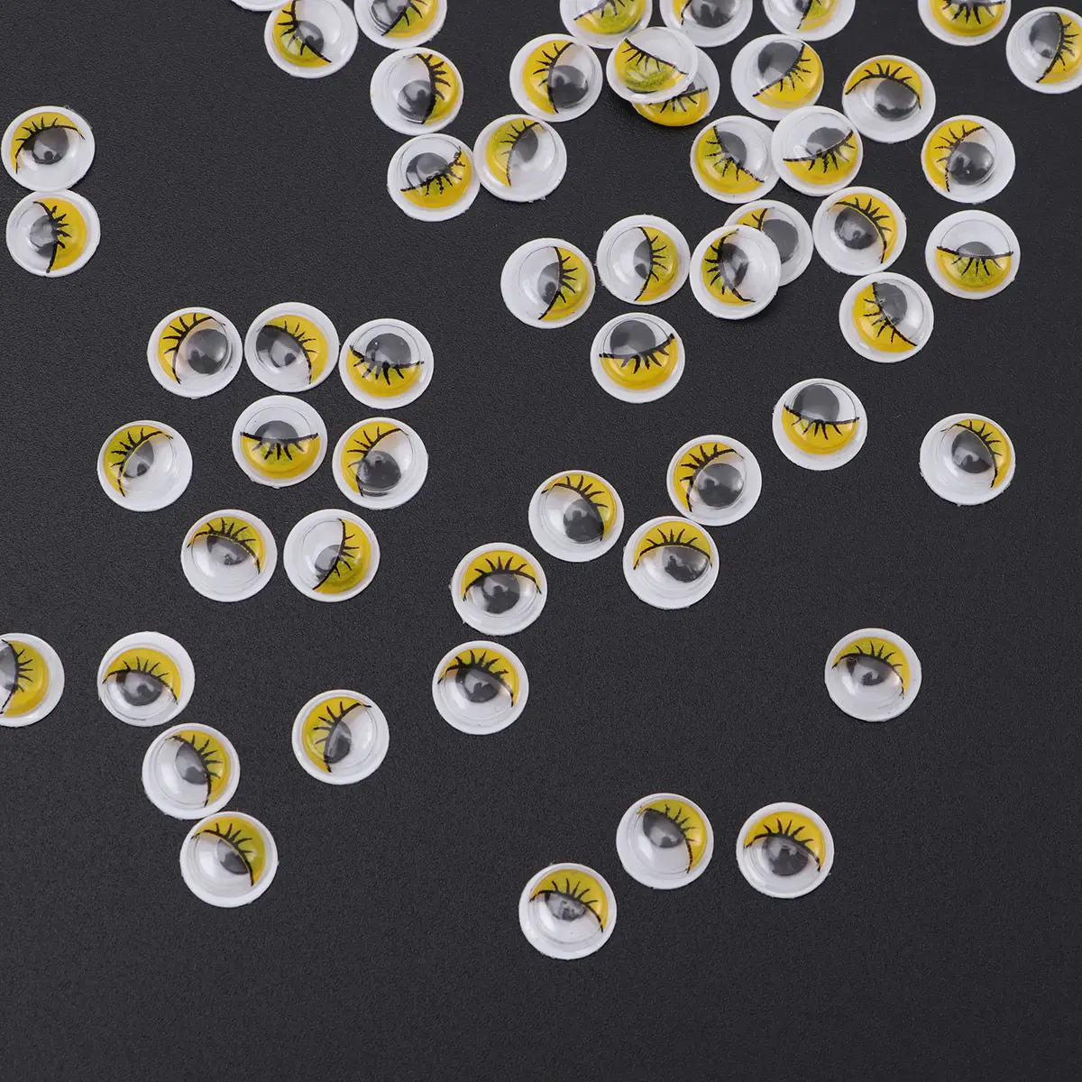 

100 шт. пластиковых глазок-шариков 8 мм для поделок, рукоделия, раннего развития, декора в виде мультяшных животных