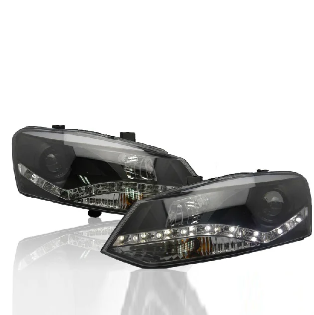 

Bumper lamp for Polo Headlights 2011 2012 2013 2014 2015 2016 2017 LED taillight for polo DRL Lens Double Beam HID Xenon