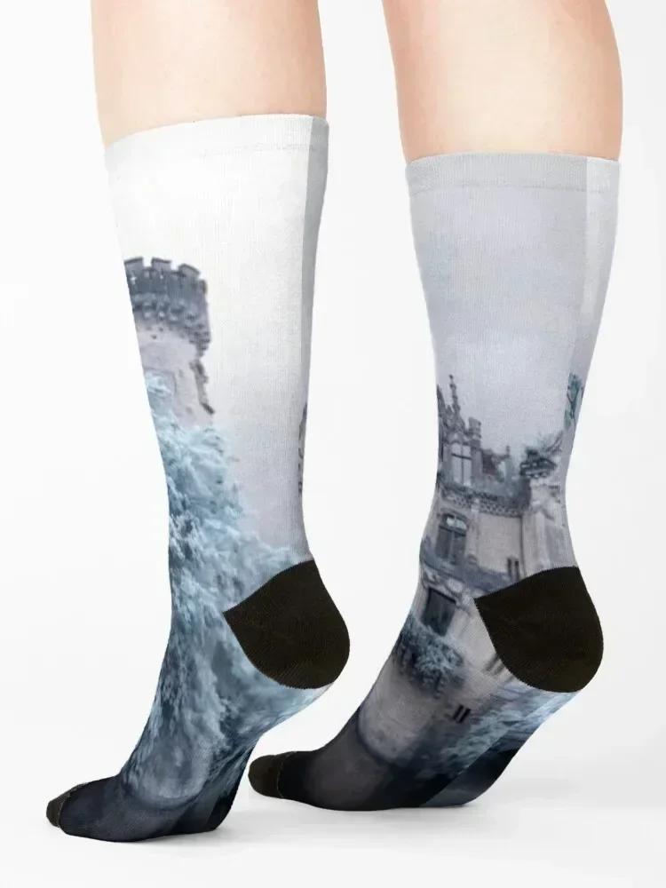 Chateau de la Mothe-Chandeniers, France Socks halloween sports stockings Soccer Men's Luxury Woman Socks Men's