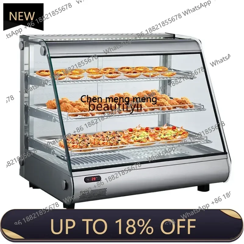 

Z189 A56 Heated Display Cabinet Constant Temperature Heating Display Cabinet Egg Tart Cooked Food Incubator Commercial Use