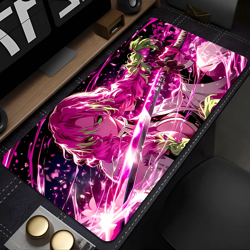 Mouse Pad Non-Slip Rubber mousepads Game player notebook computer Pad table mat PC carpet Demon Slayer Kanroji Mitsuri Mousepad