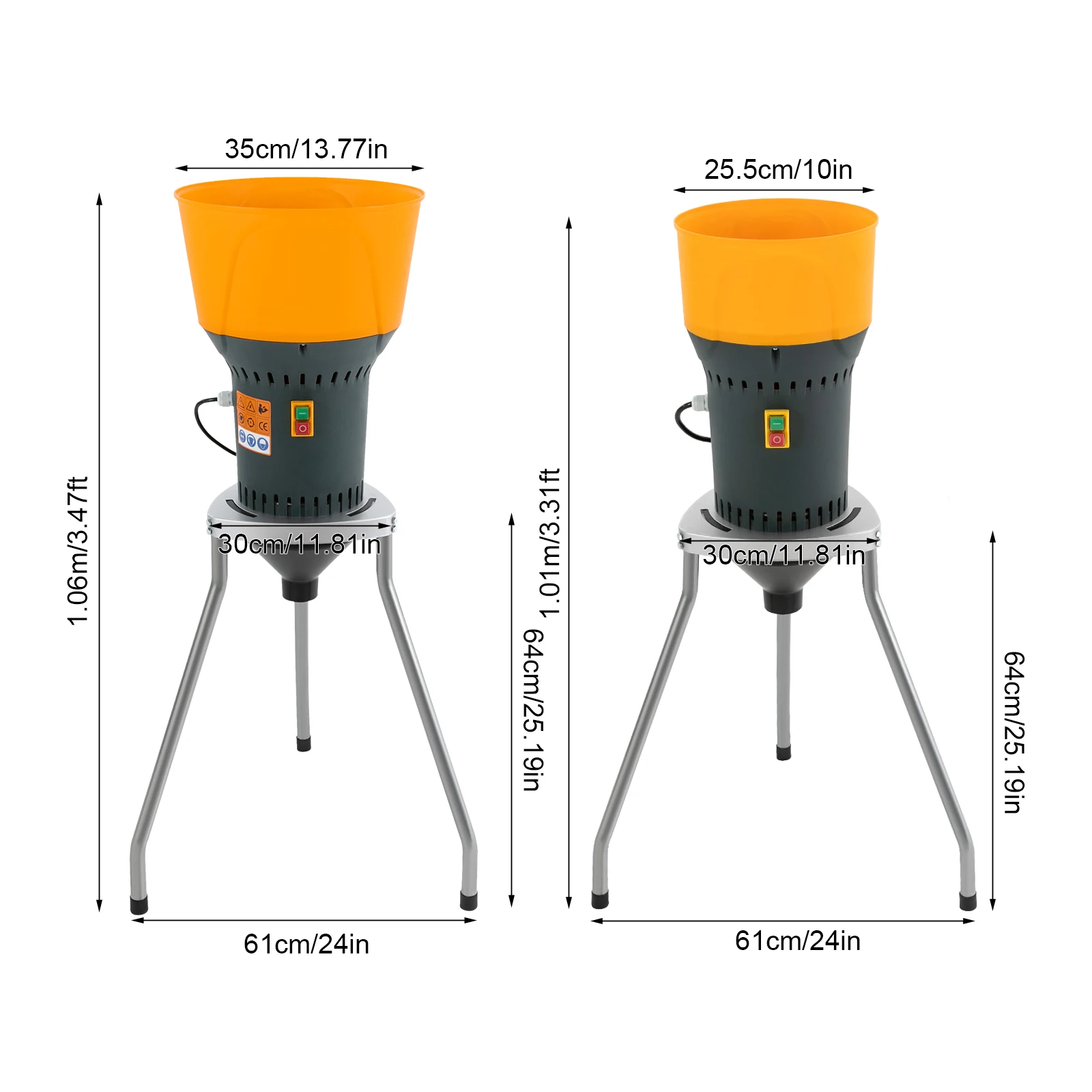 1000W/1300W Electric Grain Mill Dry Cereals Grinder Machine Corn Grain Wheat Cereal Feed 25/50L 19000RPM