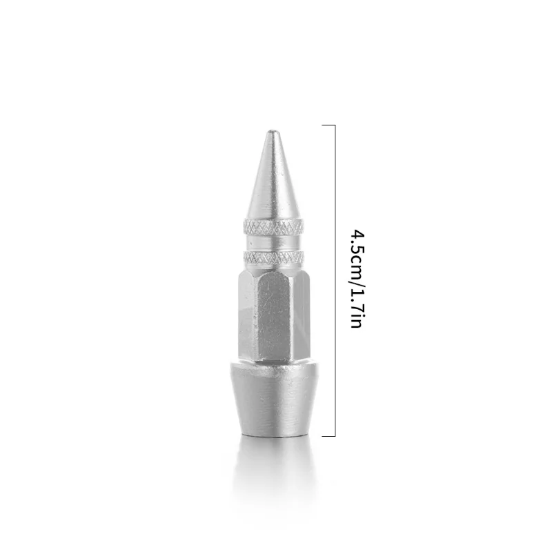 2/4 szt. Długie spiczaste nakładki na zawory opon do samochodów i motocykli Pokrywa zaworu opony Części do zużycia Akcesoria samochodowe