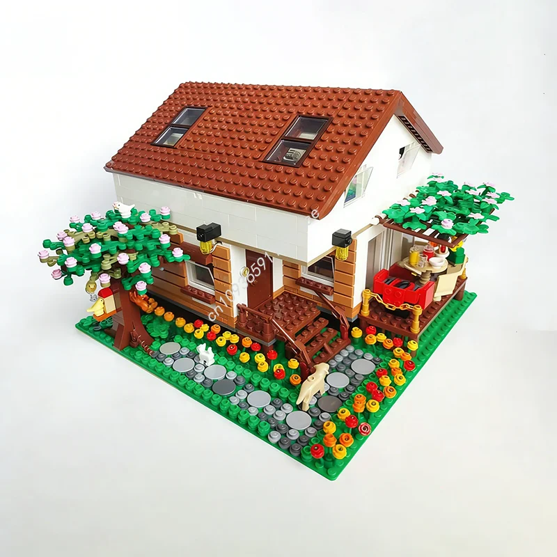 2040 Piezas MOC Creator, Casa Familiar, Bloques de Construcción, Juguete de Arquitectura, DIY Creativo, Idea de Regalo de Navidad, Ladrillos Educativos