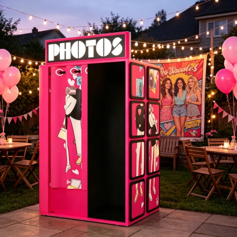 Commercial Photo Printing Kiosk - Customized Selfie Photo Booth Kiosk, Digital