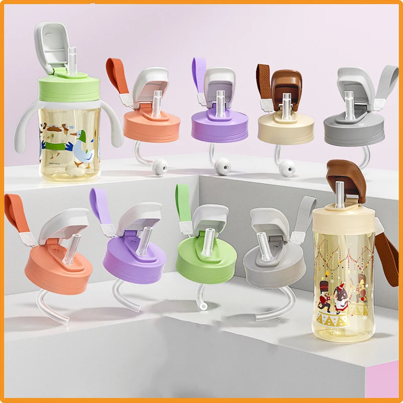 

Suitable for third-generation pigeon bottle conversion, cup lid, wide caliber straight drinking straw, gravity ball