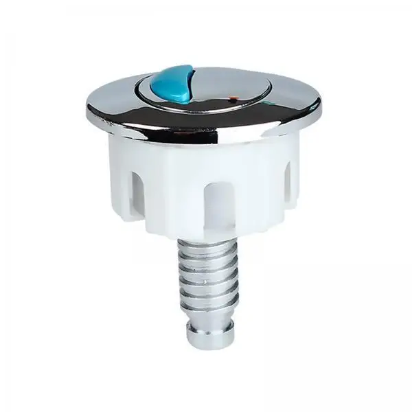 Toilet Tank Dual Push Button ABS Chrome Replacement Accessory Universal Flusher for Home Bathroom Toilet Repair