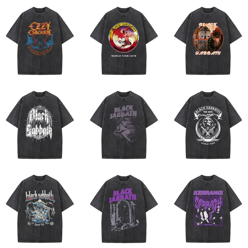 Washed Vintage Black Sabbath Ozzy Osbourne Back To The Beginning