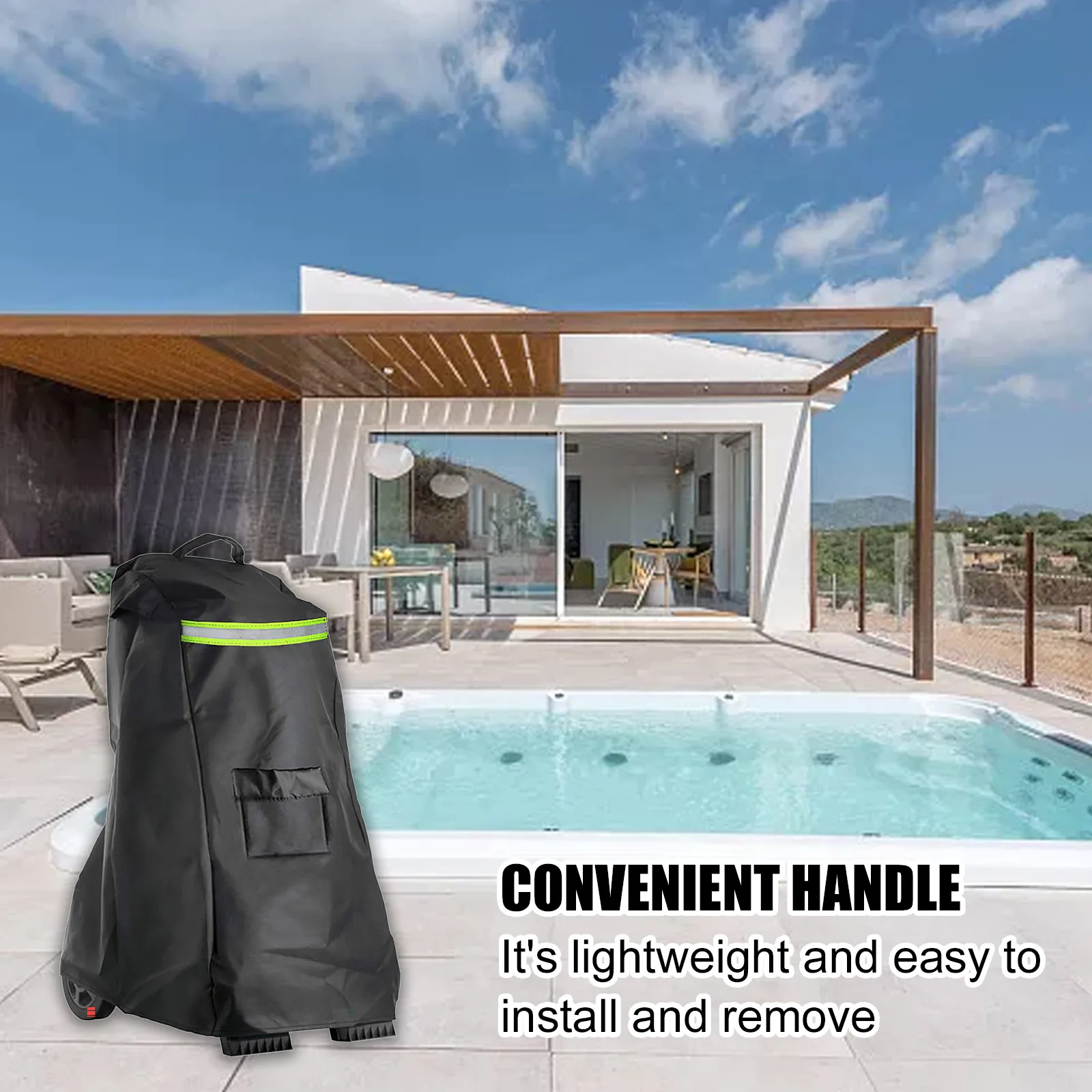 Outdoor Pool Cover 22*26*42 Inches Pool Cleaner Cover Protective Pool Cover Perfect Fit Residential Use Well-ventilated