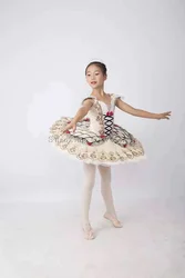 Beige Ramunda ballet Coppelia Doll Costume Ballet Competition Tutus Paquita Custom Professional Ballet Tutu Pancake Tutu Child