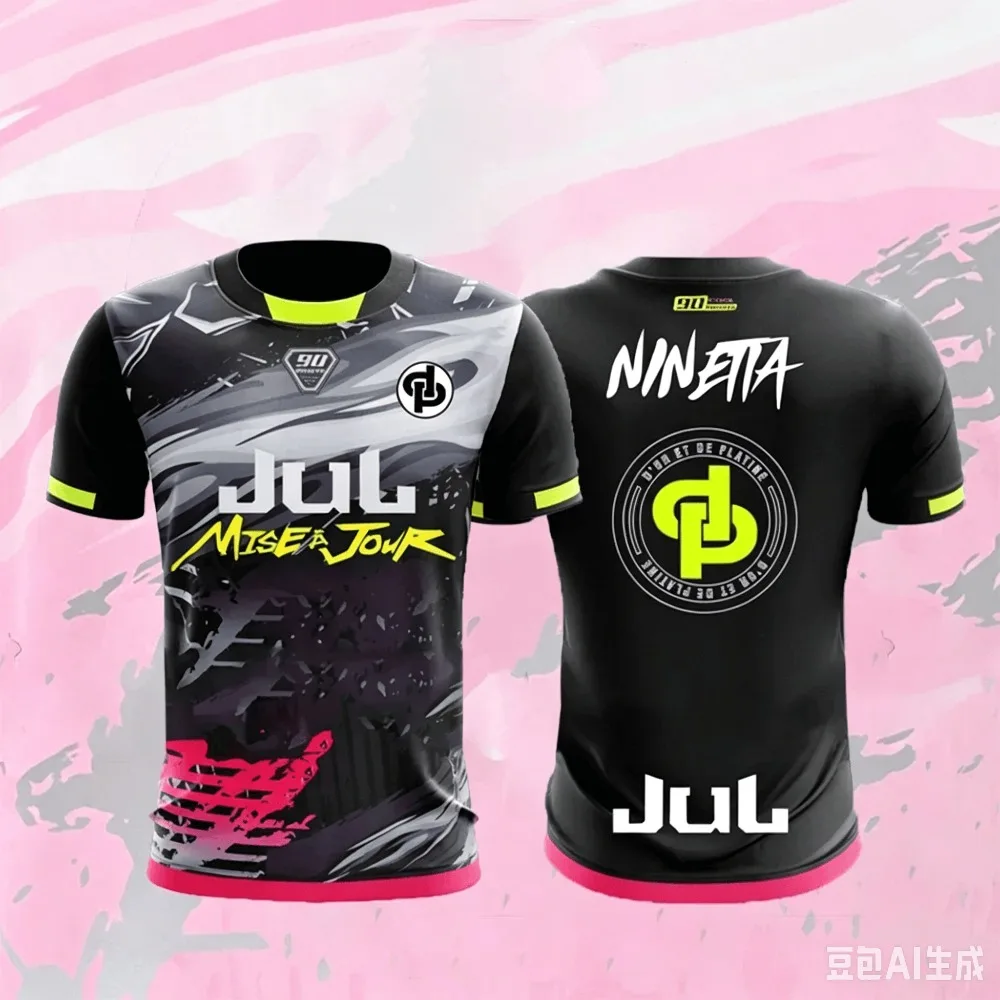 90-minute Series MM9 JUL Sommer 3D-gedrucktes großes Herren-T-Shirt, locker und bequem, geeignet für den Außenbereich