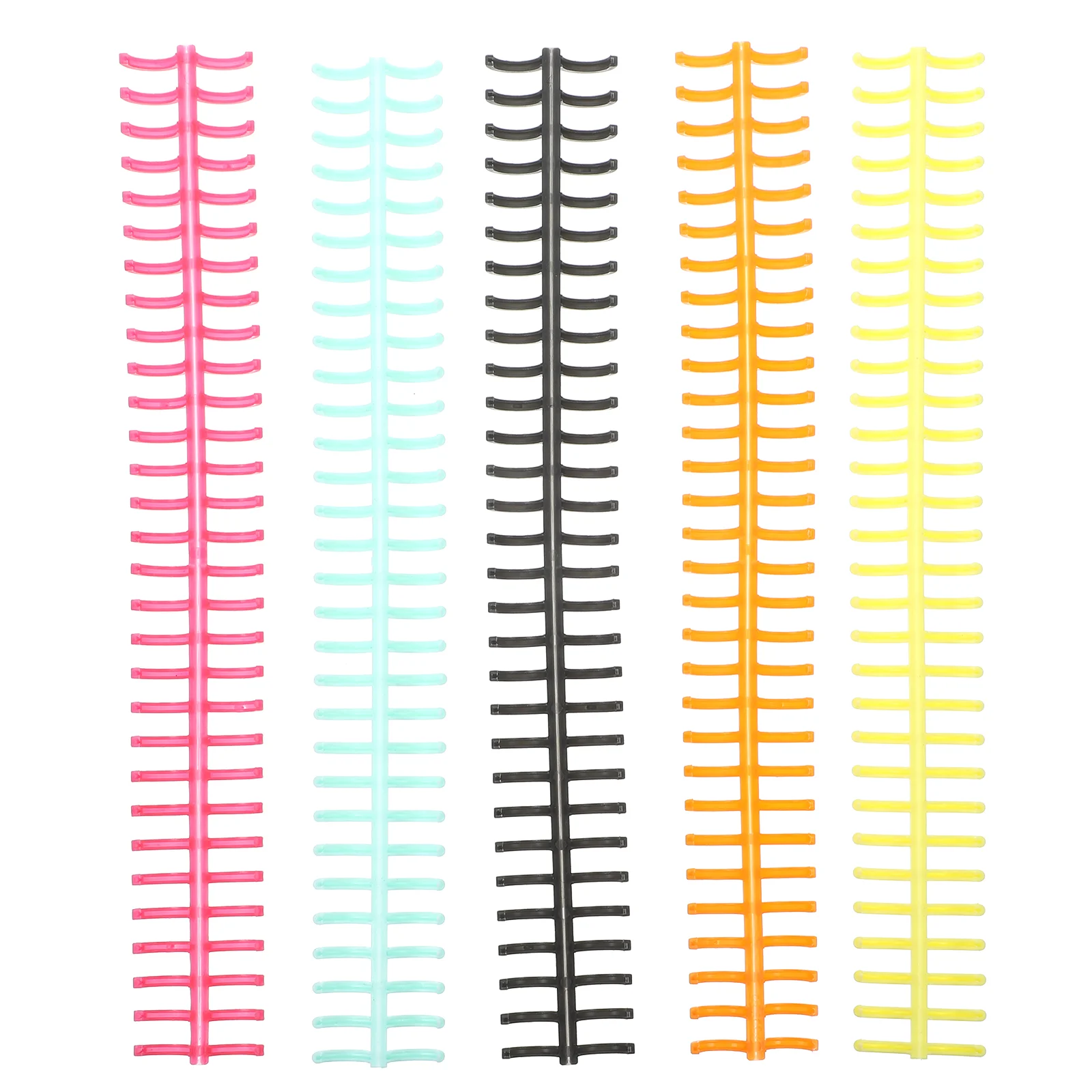 11 Pcs Notebooks Plastic Loose-leaf Coil Binders Segmented Spiral Coils Ring Spines Binding Spirals Bindings Making Student
